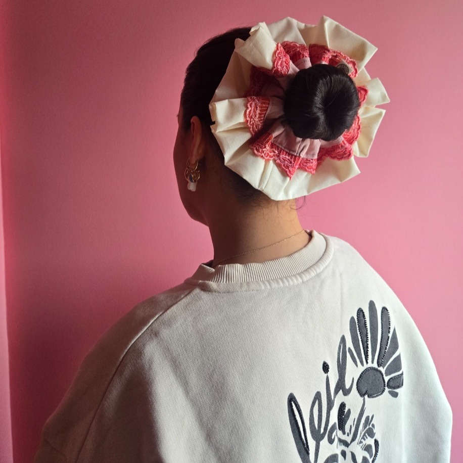 Rosyruffle Scrunchie (Lace) — Koleksiyonlar - El Yapımı Aksesuar | Rosano Studio