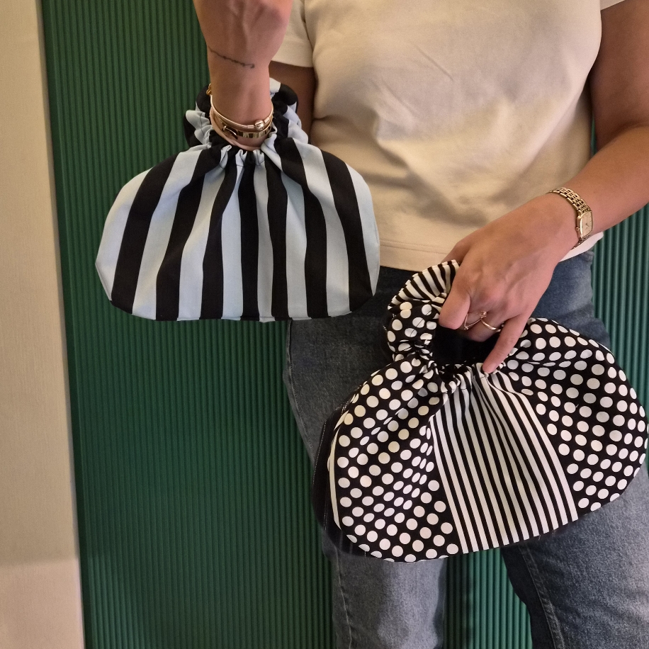 El Yapımı Çanta – Rosie Handbag (Blackandblue) - Görsel 2