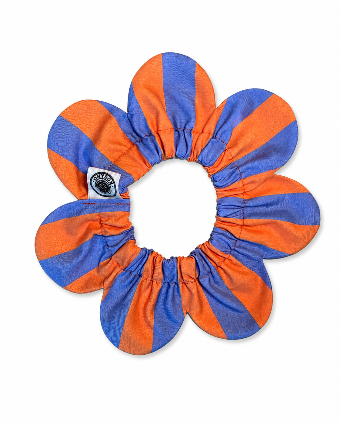 El Yapımı Köpek Yakalığı – PawBow Flower Dog Collar (lilac orange stripe) - Görsel 2