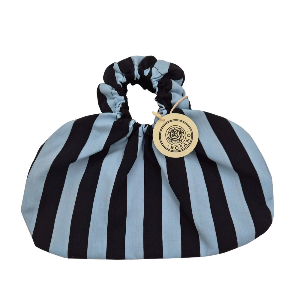 Rosie Handbag (Blackandblue) — Koleksiyonlar - El Yapımı Aksesuar | Rosano Studio