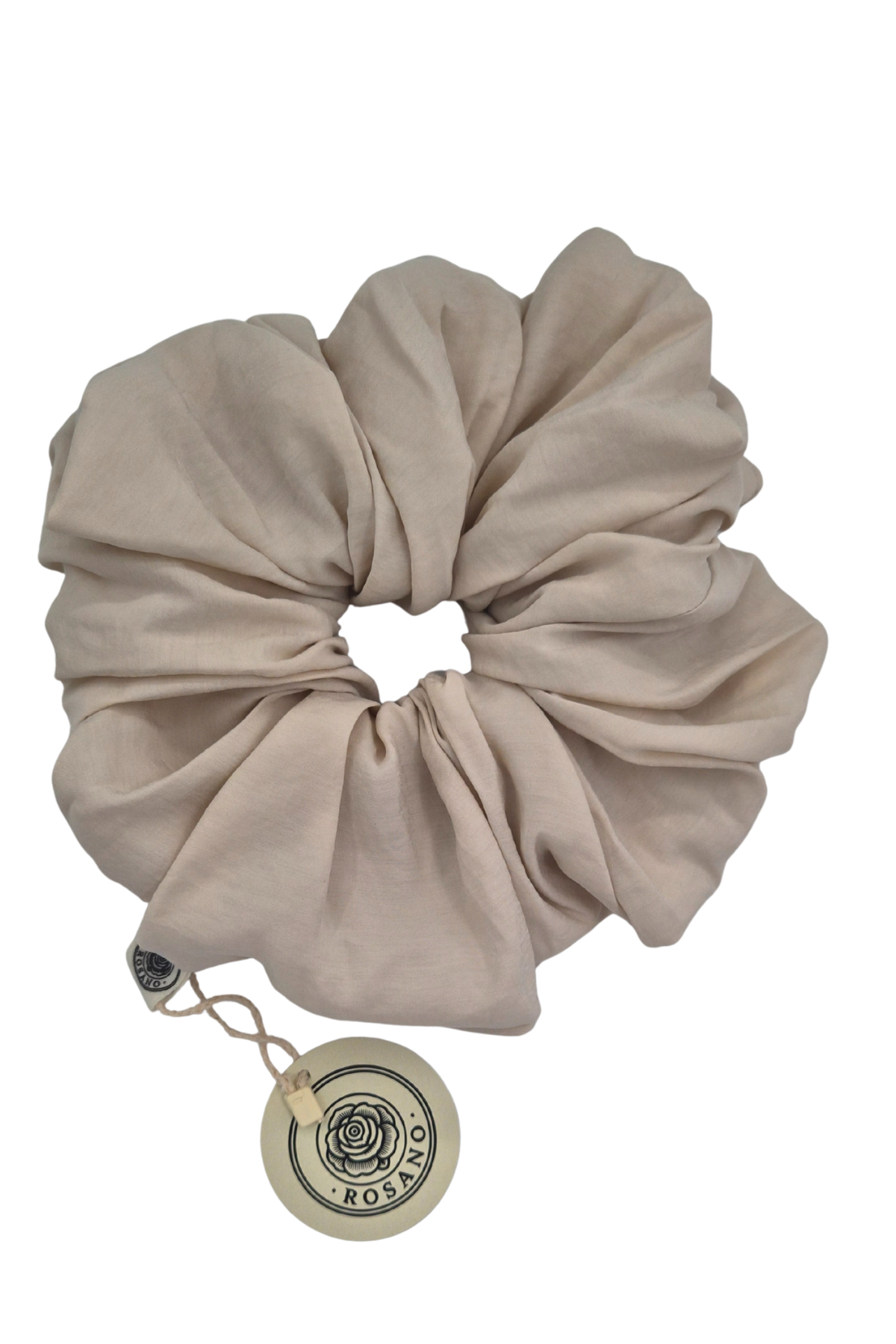 Jumbo Scrunchie (Beige) — Koleksiyonlar - El Yapımı Aksesuar | Rosano Studio