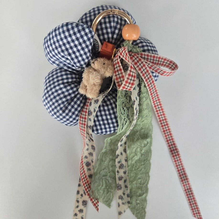 El Yapımı Çanta – Teddy Bag Charm (Peluş Kahve) - Görsel 2
