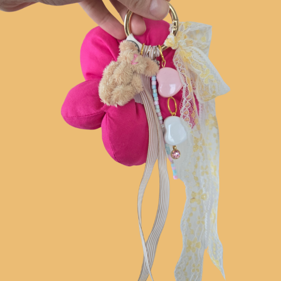 Bunny Bag Charm (Baby Pink) — Koleksiyonlar - El Yapımı Aksesuar | Rosano Studio