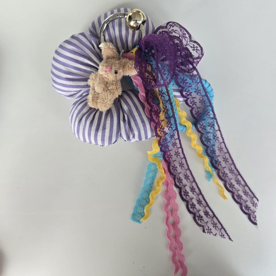 El Yapımı Çanta – Bunny Bag Charm (Krem) - Görsel 3