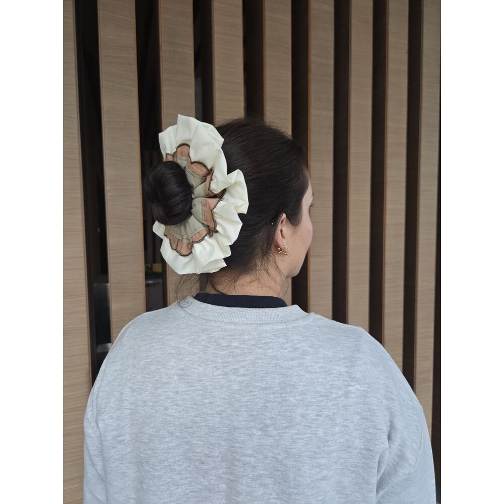 El Yapımı Scrunchie Toka — Ruffle Scrunchie - Görsel 4