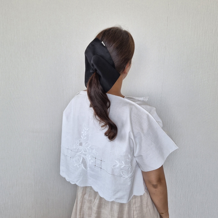 Bloxie Scrunchie (Black) — Koleksiyonlar - El Yapımı Aksesuar | Rosano Studio