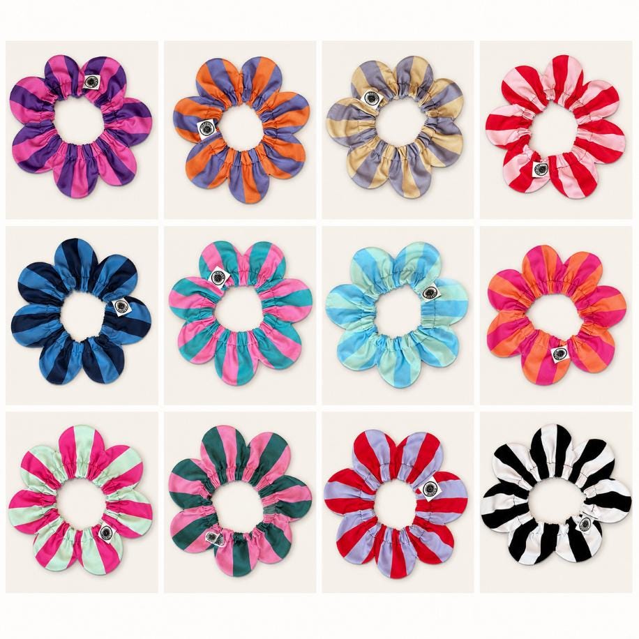 PawBow Flower Dog Collar (multicolour collection) — El Yapımı Köpek Papyonu & Yaka Takımları | Rosano Studio